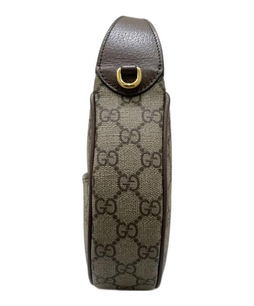 GUCCI（グッチ）GUCCI (グッチ) オフディア チェーンスーパーミニショルダーバッグ ブラウンの古着・服飾アイテム