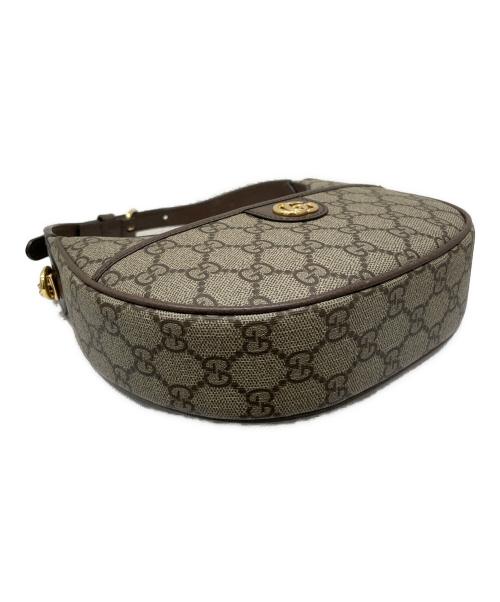 GUCCI（グッチ）GUCCI (グッチ) オフディア チェーンスーパーミニショルダーバッグ ブラウンの古着・服飾アイテム