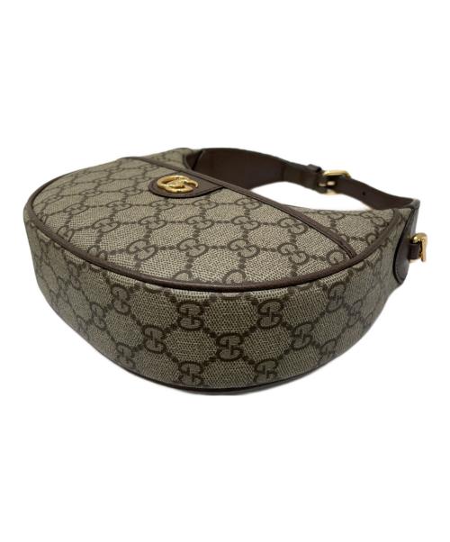 GUCCI（グッチ）GUCCI (グッチ) オフディア チェーンスーパーミニショルダーバッグ ブラウンの古着・服飾アイテム