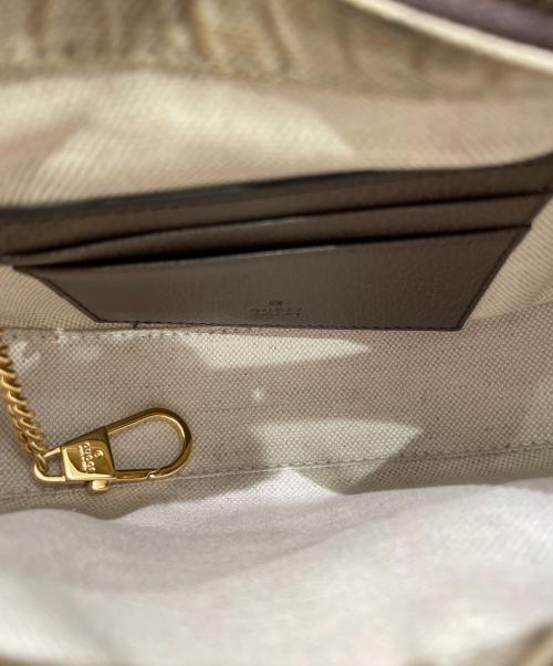 GUCCI（グッチ）GUCCI (グッチ) オフディア チェーンスーパーミニショルダーバッグ ブラウンの古着・服飾アイテム