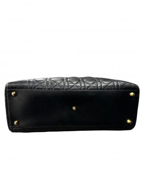 Christian Dior（クリスチャン ディオール）Christian Dior (クリスチャン ディオール) Lady Dior バッグ ラージ ブラック サイズ:ラージ/Largeの古着・服飾アイテム