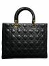 Christian Dior (クリスチャン ディオール) Lady Dior バッグ ラージ ブラック サイズ:ラージ/Large：300000円
