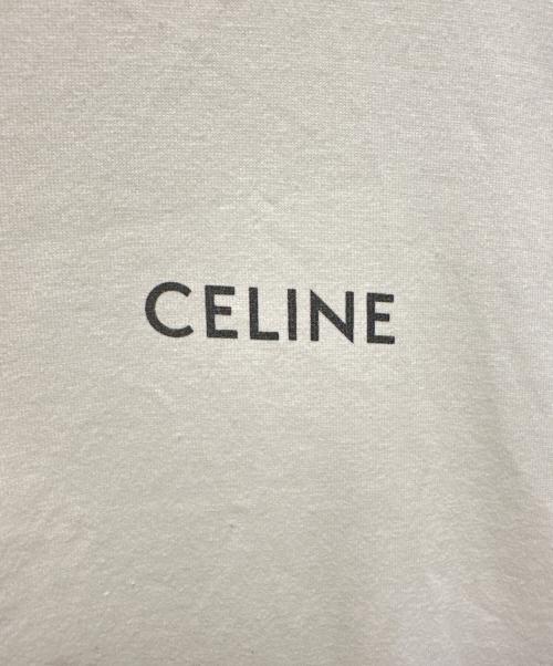 CELINE（セリーヌ）CELINE (セリーヌ) ロゴプリントTシャツ ホワイト サイズ:Lの古着・服飾アイテム