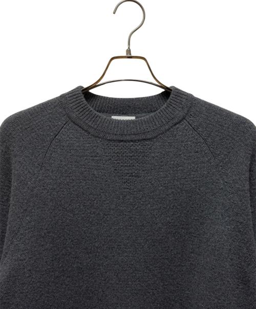 MONCLER（モンクレール）MONCLER (モンクレール) カシミヤ混ロゴワッペンニット グレー サイズ:Ｌの古着・服飾アイテム