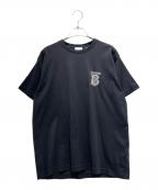 BURBERRYバーバリー）の古着「TB Logo Cotton T-Shirt/TBロゴ コットンTシャツ/8033263」｜ブラック
