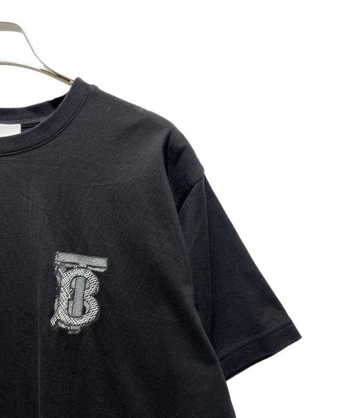 BURBERRY（バーバリー）BURBERRY (バーバリー) TB Logo Cotton T-Shirt/TBロゴ コットンTシャツ/8033263 ブラック サイズ:XXSの古着・服飾アイテム