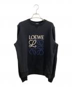 LOEWEロエベ）の古着「アナグラム エンブロイダリー 長袖スウェット」｜ブラック
