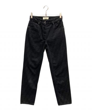 中古・古着通販】FENDI (フェンディ) ズッカデニムパンツ ブラック