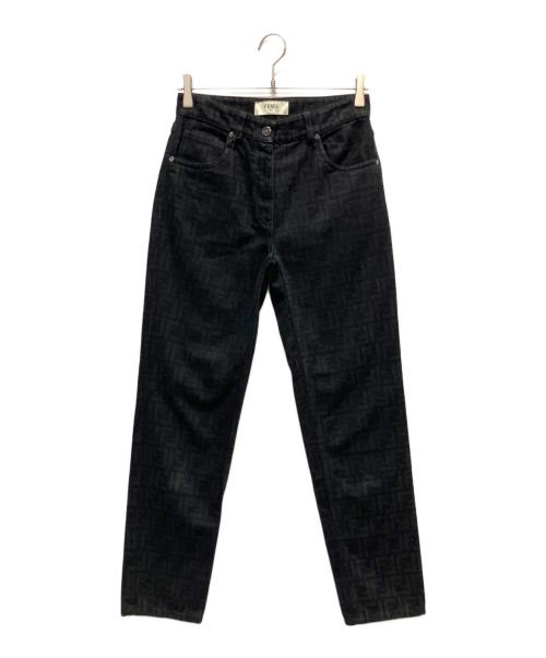 FENDI（フェンディ）FENDI (フェンディ) ズッカデニムパンツ ブラック サイズ:38の古着・服飾アイテム