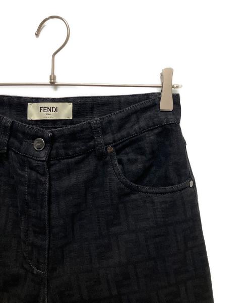 FENDI（フェンディ）FENDI (フェンディ) ズッカデニムパンツ ブラック サイズ:38の古着・服飾アイテム