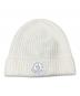 MONCLER（モンクレール）の古着「ロゴワッペンニット帽」｜ホワイト