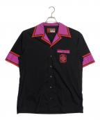 DOLCE & GABBANA×呪術廻戦ドルチェ＆ガッバーナ×ジュジュツカイセン）の古着「オープンカラーシャツ」｜ブラック