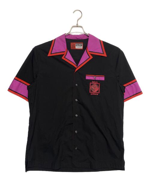 DOLCE & GABBANA（ドルチェ＆ガッバーナ）DOLCE & GABBANA (ドルチェ＆ガッバーナ) 呪術廻戦 (ジュジュツカイセン) オープンカラーシャツ ブラック サイズ:40の古着・服飾アイテム