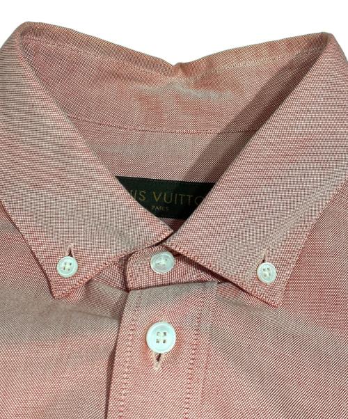 LOUIS VUITTON（ルイ ヴィトン）LOUIS VUITTON (ルイ ヴィトン) LVロゴボタンダウンシャツ レッド サイズ:XLの古着・服飾アイテム