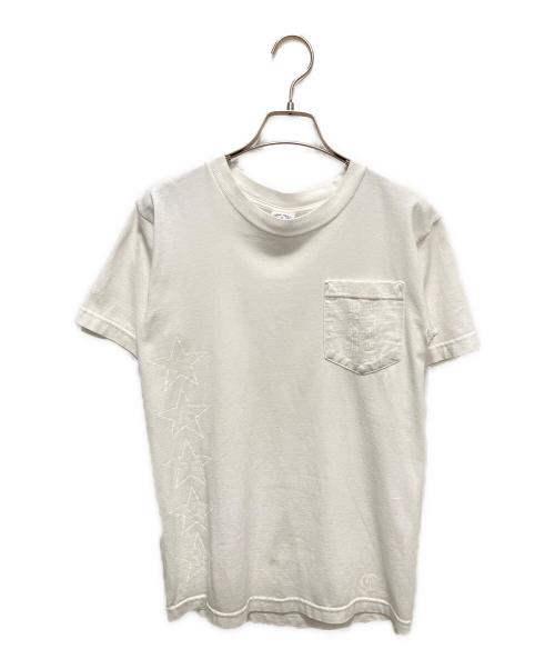 CHROME HEARTS（クロムハーツ）CHROME HEARTS (クロムハーツ) OLD T-BAR STAR LOGO ティーバースタープリント半袖Tシャツ ホワイト サイズ:Sの古着・服飾アイテム