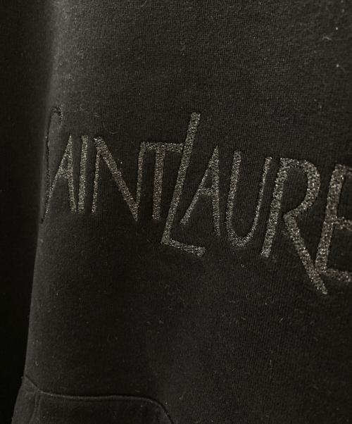 Saint Laurent Paris（サンローランパリ）Saint Laurent Paris (サンローランパリ) ロゴスウェット ブラック サイズ:Ⅼの古着・服飾アイテム