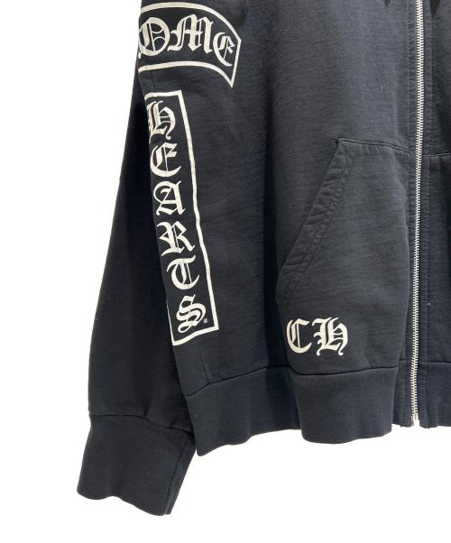 CHROME HEARTS（クロムハーツ）CHROME HEARTS (クロムハーツ) ダガージップパーカー ブラック サイズ:Lの古着・服飾アイテム