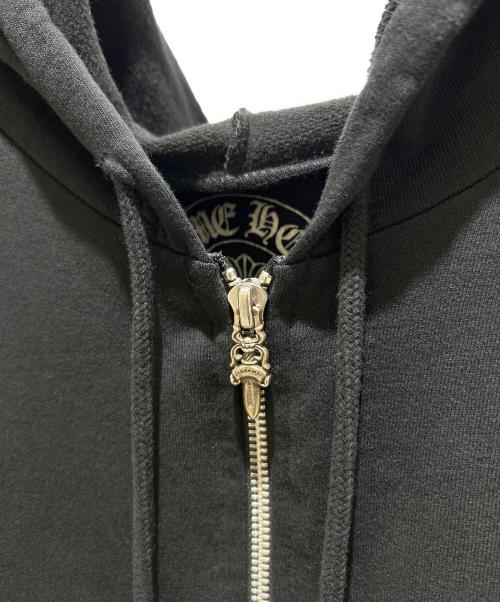 CHROME HEARTS（クロムハーツ）CHROME HEARTS (クロムハーツ) ダガージップパーカー ブラック サイズ:Lの古着・服飾アイテム