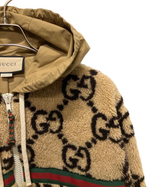 GUCCI（グッチ）GUCCI (グッチ) GGボアブルゾン カーキ サイズ:XSの古着・服飾アイテム