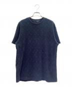 LOUIS VUITTONルイ ヴィトン）の古着「モノグラム パイル Tシャツ」｜ネイビー