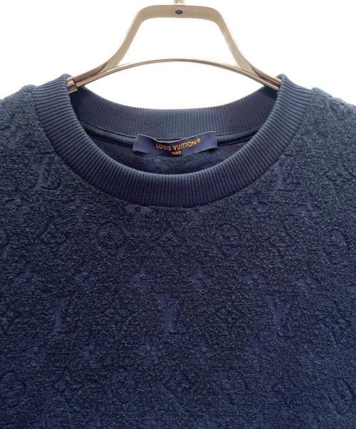 LOUIS VUITTON（ルイ ヴィトン）LOUIS VUITTON (ルイ ヴィトン) モノグラム パイル Tシャツ ネイビー サイズ:XSの古着・服飾アイテム