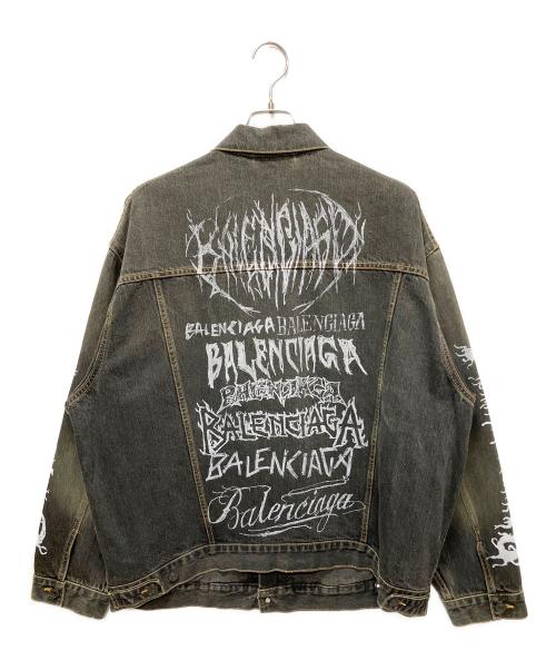 BALENCIAGA（バレンシアガ）BALENCIAGA (バレンシアガ) 24SS Diy Metal ラージフィット ジャケット ブラック サイズ:Sの古着・服飾アイテム