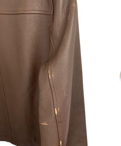 COACH（コーチ）COACH (コーチ) レザージャケット ブラウン サイズ:Sの古着・服飾アイテム