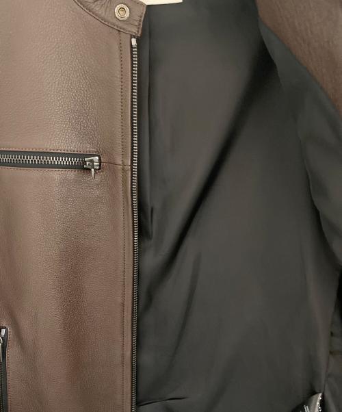 COACH（コーチ）COACH (コーチ) レザージャケット ブラウン サイズ:Sの古着・服飾アイテム