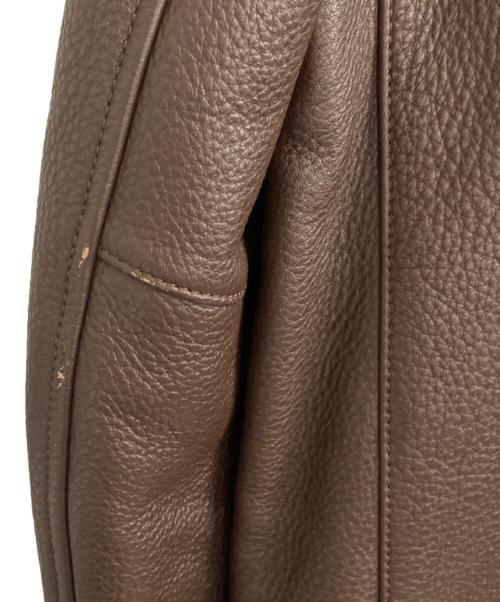 COACH（コーチ）COACH (コーチ) レザージャケット ブラウン サイズ:Sの古着・服飾アイテム