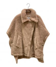 MaxMara（マックスマーラ）の古着「テディベアケープ/UNICA」｜ベージュ