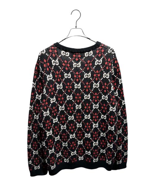 GUCCI（グッチ）GUCCI (グッチ) GGジャガードVニット ブラック サイズ:Lの古着・服飾アイテム