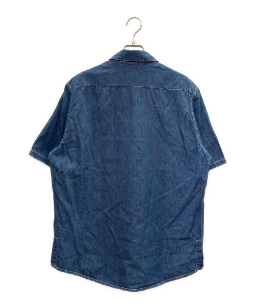 HERMES（エルメス）HERMES (エルメス) ハーフジップ デニムシャツ サイズ:39の古着・服飾アイテム