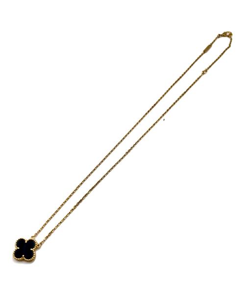VAN CLEEF & ARPELS（ヴァンクリーフ＆アーペル）VAN CLEEF & ARPELS (ヴァンクリーフ＆アーペル) Vintage Alhambra Onyx Necklace ヴィンテージ アルハンブラ オニキス ネックレス VCARA45800 サイズ:ヴィンテージの古着・服飾アイテム