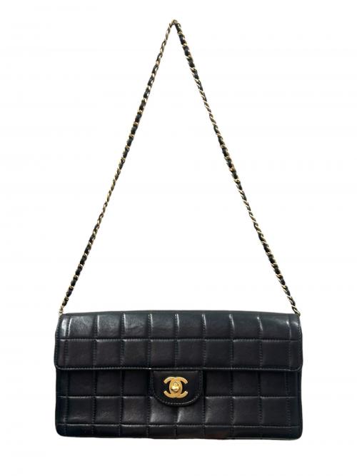 CHANEL（シャネル）CHANEL (シャネル) チェーンショルダーバッグ/チョコバー ブラック サイズ:-の古着・服飾アイテム