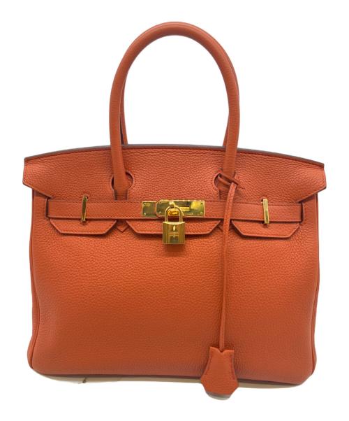 HERMES（エルメス）HERMES (エルメス) バーキン 30/ゴールド金具/トゴ/テールバトゥ/X刻印:2016年 オレンジ系 サイズ:30の古着・服飾アイテム