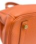 中古・古着 HERMES (エルメス) バーキン 30/ゴールド金具/トゴ/テールバトゥ/X刻印:2016年 オレンジ系 サイズ:30：1750000円