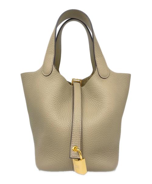 HERMES（エルメス）HERMES (エルメス) ピコタンロック PM/シルバー金具/トリヨンクレマンス/トレンチ/W刻印:2024年製 トレンチ サイズ:PMの古着・服飾アイテム