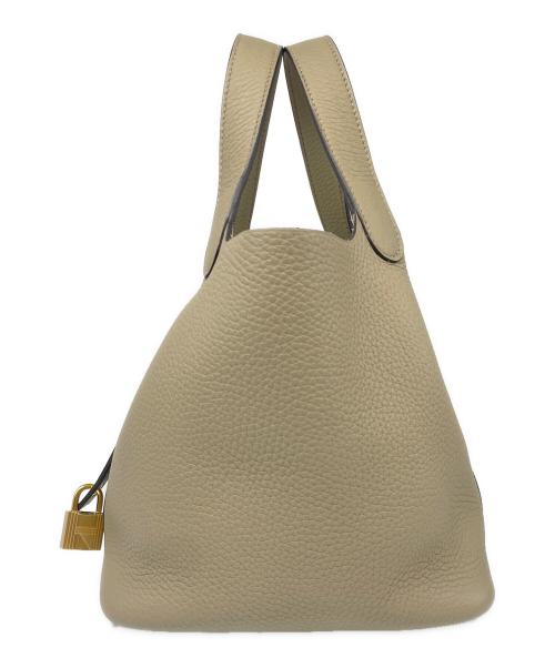 HERMES（エルメス）HERMES (エルメス) ピコタンロック PM/シルバー金具/トリヨンクレマンス/トレンチ/W刻印:2024年製 トレンチ サイズ:PMの古着・服飾アイテム