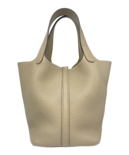 HERMES（エルメス）HERMES (エルメス) ピコタンロック PM/シルバー金具/トリヨンクレマンス/トレンチ/W刻印:2024年製 トレンチ サイズ:PMの古着・服飾アイテム