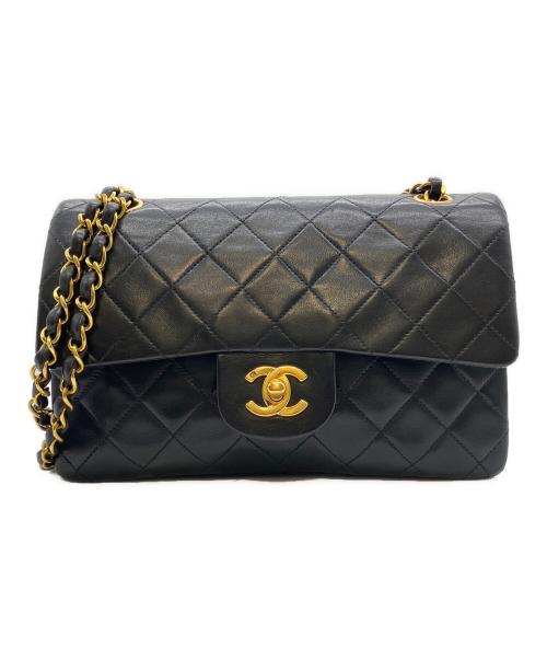 CHANEL（シャネル）CHANEL (シャネル) Wフラップマトラッセ/チェーンショルダーバッグ ブラック サイズ:23の古着・服飾アイテム