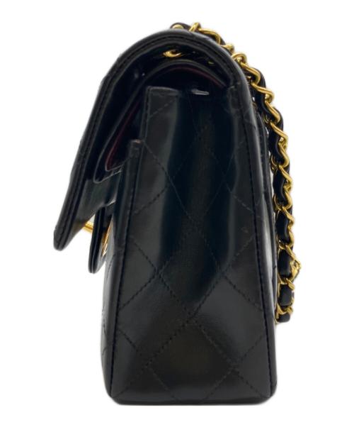 CHANEL（シャネル）CHANEL (シャネル) Wフラップマトラッセ/チェーンショルダーバッグ ブラック サイズ:23の古着・服飾アイテム