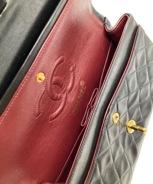 CHANEL（シャネル）CHANEL (シャネル) Wフラップマトラッセ/チェーンショルダーバッグ ブラック サイズ:23の古着・服飾アイテム