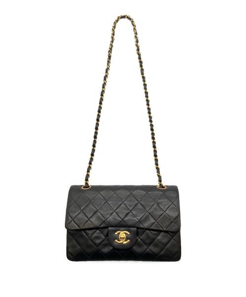 CHANEL（シャネル）CHANEL (シャネル) Wフラップマトラッセ/チェーンショルダーバッグ ブラック サイズ:23の古着・服飾アイテム