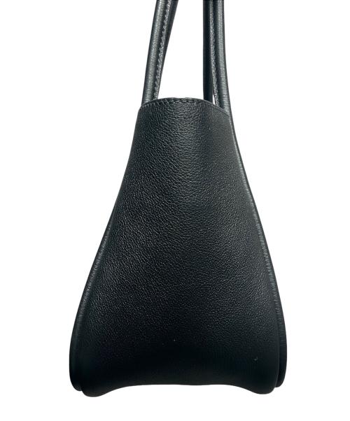 PRADA（プラダ）PRADA (プラダ) トライアングルロゴソフトグレインレザーミニトートバッグ ブラック サイズ:-の古着・服飾アイテム