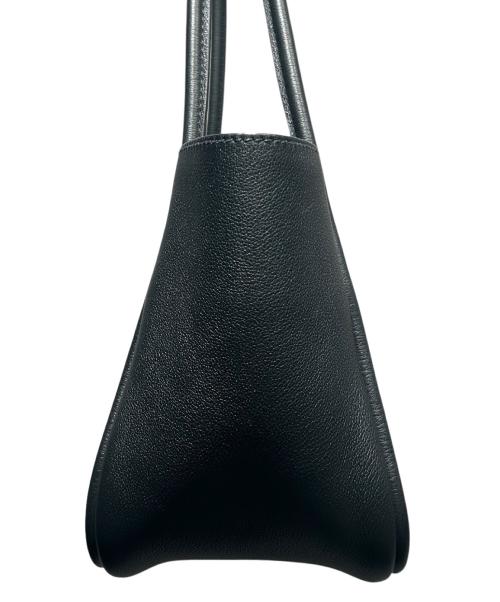 PRADA（プラダ）PRADA (プラダ) トライアングルロゴソフトグレインレザーミニトートバッグ ブラック サイズ:-の古着・服飾アイテム