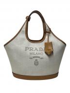 PRADAプラダ）の古着「キャンバストートバッグ/1BG471」｜ベージュ