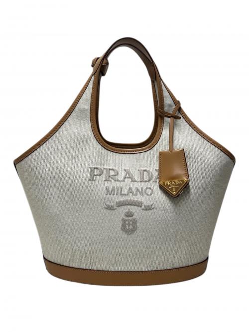 PRADA（プラダ）PRADA (プラダ) キャンバストートバッグ/1BG471 ベージュ サイズ:-の古着・服飾アイテム