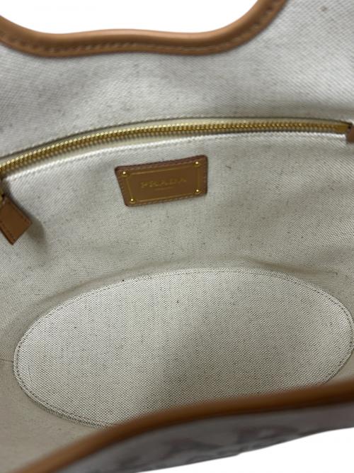 PRADA（プラダ）PRADA (プラダ) キャンバストートバッグ/1BG471 ベージュ サイズ:-の古着・服飾アイテム