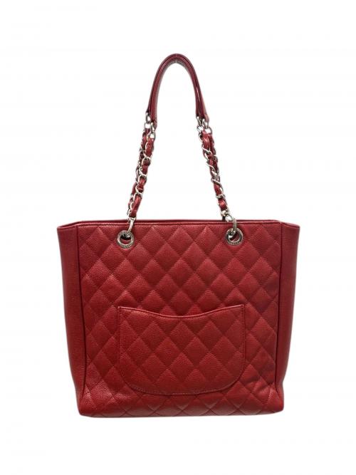 CHANEL（シャネル）CHANEL (シャネル) GSTトートバッグ/グランドショッピングトート/シルバー金具/A50995 レッド サイズ:-の古着・服飾アイテム
