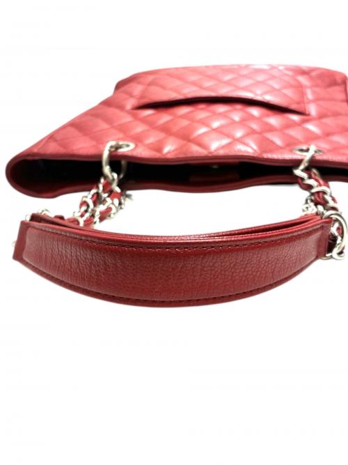 CHANEL（シャネル）CHANEL (シャネル) GSTトートバッグ/グランドショッピングトート/シルバー金具/A50995 レッド サイズ:-の古着・服飾アイテム